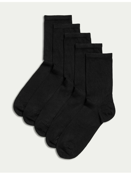 Marks & Spencer 5 чифта чорапи до глезена Sumptuously Soft™ Marks & Spencer черни