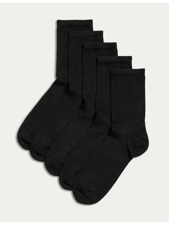 Marks & Spencer 5 чифта чорапи до глезена Sumptuously Soft™ Marks & Spencer черни