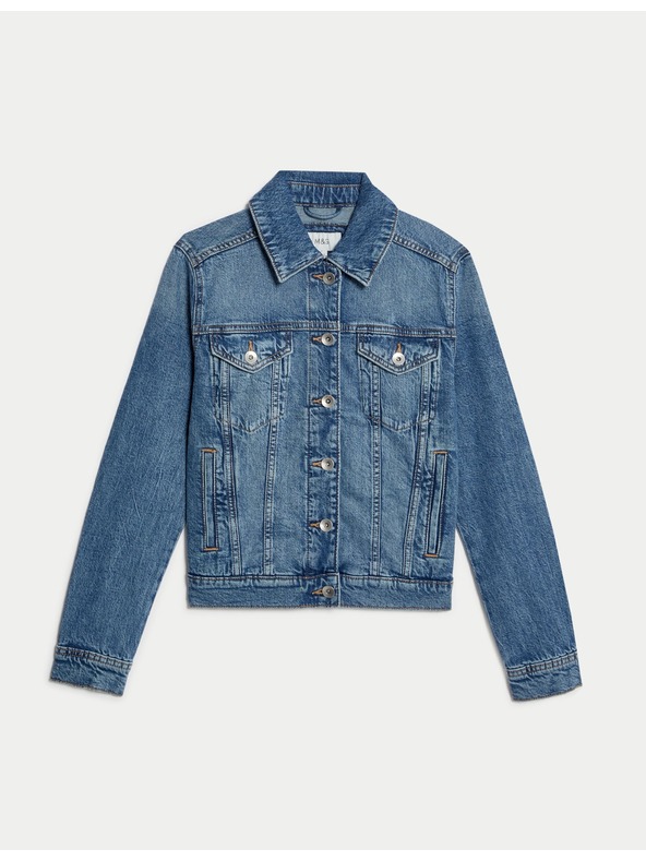 Marks & Spencer Дънково яке със стреч Marks & Spencer тъмносиньо