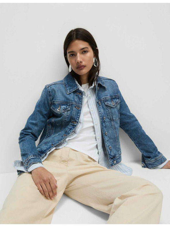 Marks & Spencer Дънково яке със стреч Marks & Spencer тъмносиньо