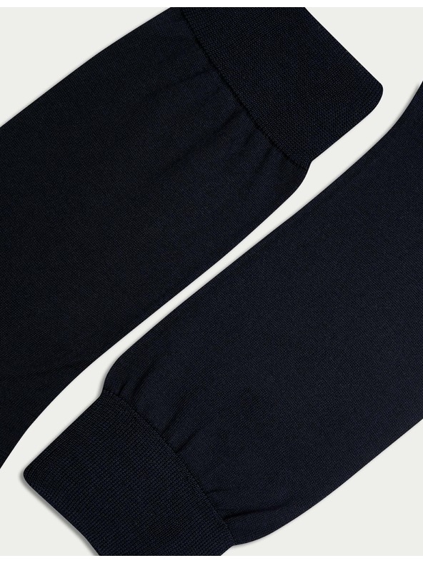 Marks & Spencer Чорапи от чист памук, 3 чифта Marks & Spencer тъмносини