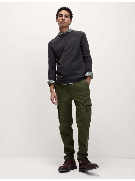 Marks & Spencer Разтегателен панталон с джобове, леко заострена кройка Marks & Spencer зелен