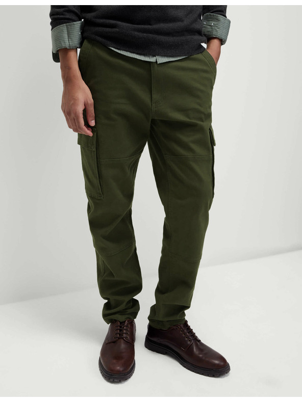 Marks & Spencer Разтегателен панталон с джобове, леко заострена кройка Marks & Spencer зелен