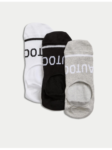 Marks & Spencer 3 бр. невидими стелки за маратонки Trainer Liners™ от смес Supima® памук Marks & Spencer многоцветни