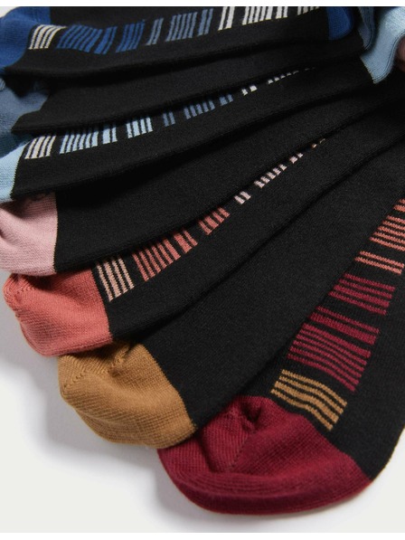 Marks & Spencer 7 чифта висококачествени памучни чорапи Cool & Fresh™ Marks & Spencer черни