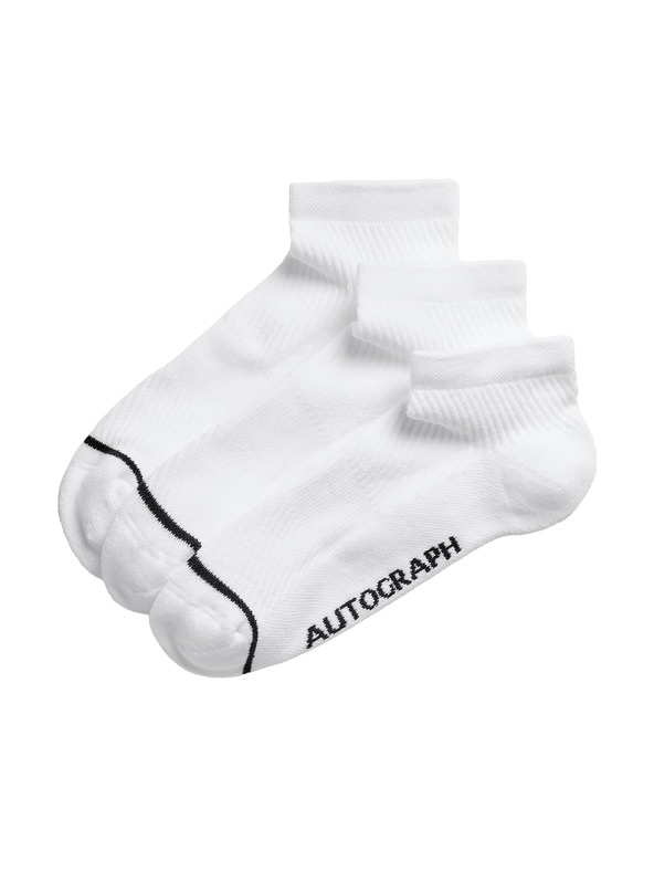 Marks & Spencer Къси чорапи от смес Supima® памук, 3 бр. Marks & Spencer