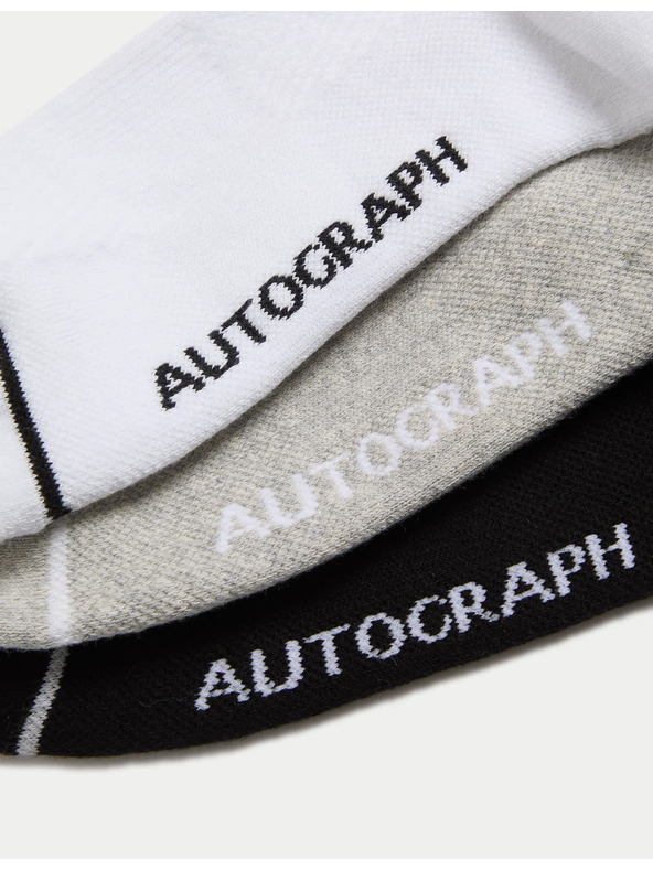 Marks & Spencer Спортни чорапи от смес Supima® памук, 3 бр. Marks & Spencer многоцветни