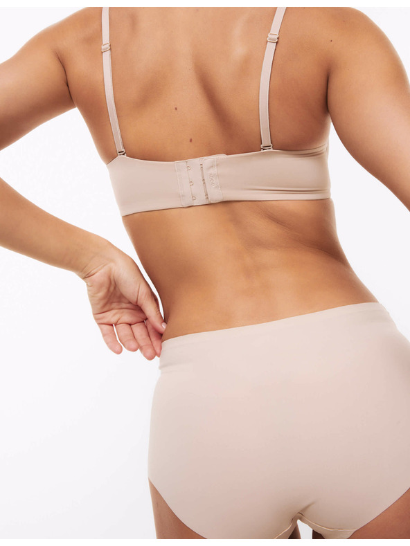 Marks & Spencer Боксер бикини без видими ръбове с висока талия, 3 бр. в опаковка Marks & Spencer бежово