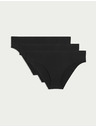 Marks & Spencer Невидими бразилски бикини без видими шевове, 3 бр. в опаковка Marks & Spencer в черно