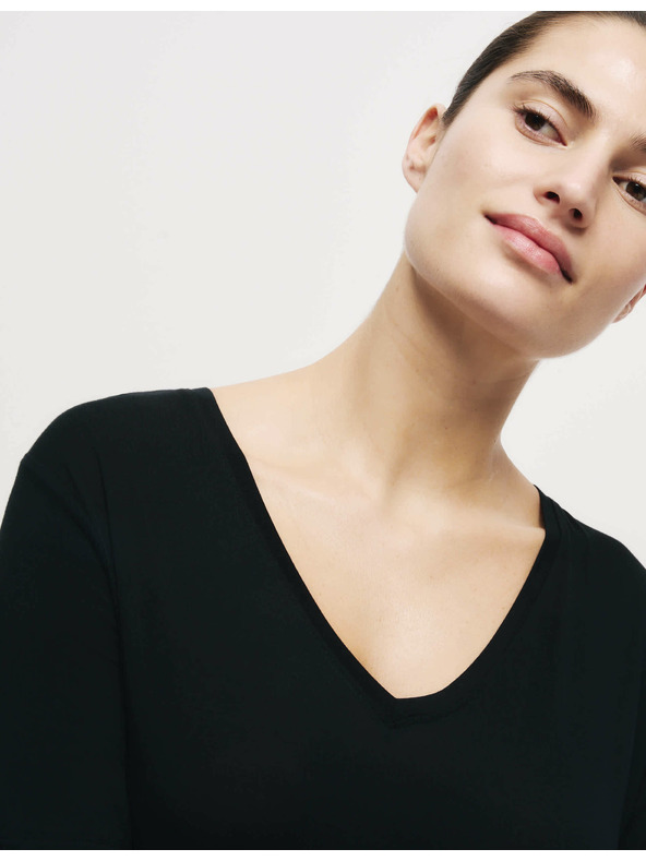 Marks & Spencer Нощница с дантела Marks & Spencer черна