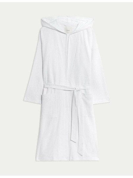 Marks & Spencer Удобен джърси халат с вафлен десен Marks & Spencer