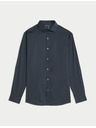 Marks & Spencer Риза с тесен силует Marks & Spencer тъмносиня