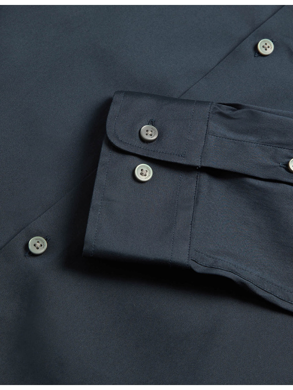 Marks & Spencer Риза с тесен силует Marks & Spencer тъмносиня