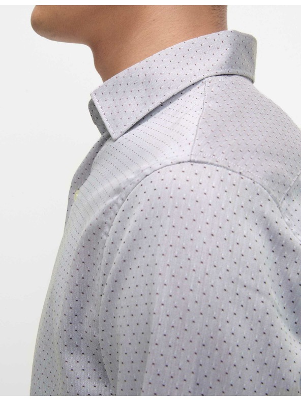 Marks & Spencer Риза с нормален силует от чист памук Marks & Spencer лилава