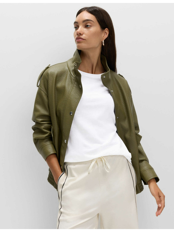 Marks & Spencer Свободна риза от памук и модал Marks & Spencer, бяла