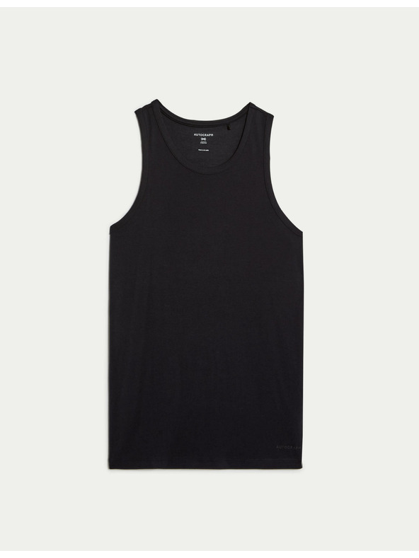 Marks & Spencer Горнище без ръкави от Supima® памук и модал Marks & Spencer черно