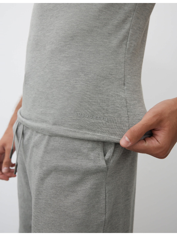 Marks & Spencer Горнище с памучна смес Supima® Marks & Spencer сиво