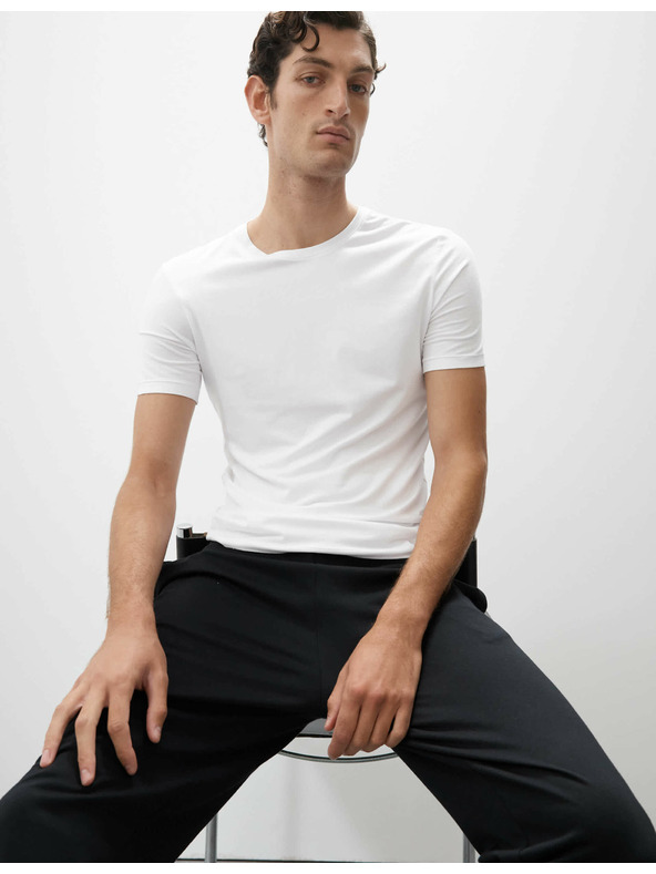 Marks & Spencer Горнище с памучна смес Supima® Marks & Spencer бяло