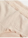 Marks & Spencer Шорти с висока талия и висок дял памук, 3 бр. Marks & Spencer бежово