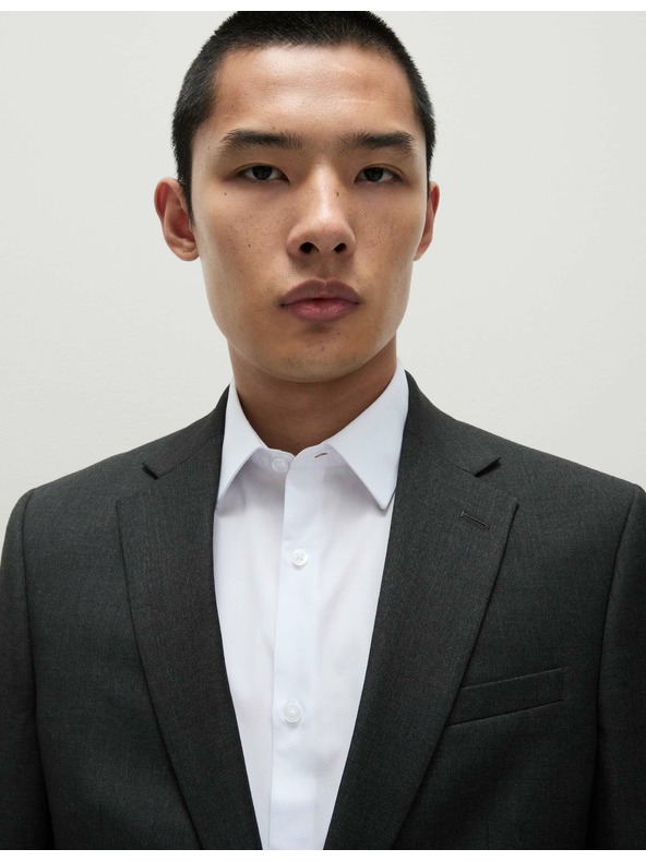 Marks & Spencer Риза с тънка кройка, лесна за гладене Marks & Spencer бяла