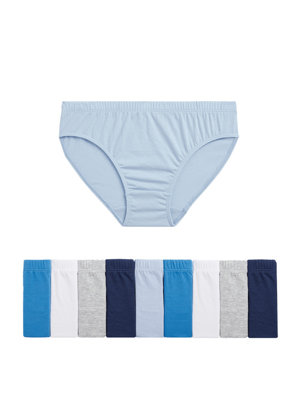 Marks & Spencer Бикини от чист памук, 1 пакет (2-14 години) Marks & Spencer