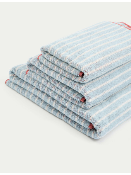 Marks & Spencer Райета хавлия от чист памук Marks & Spencer синя