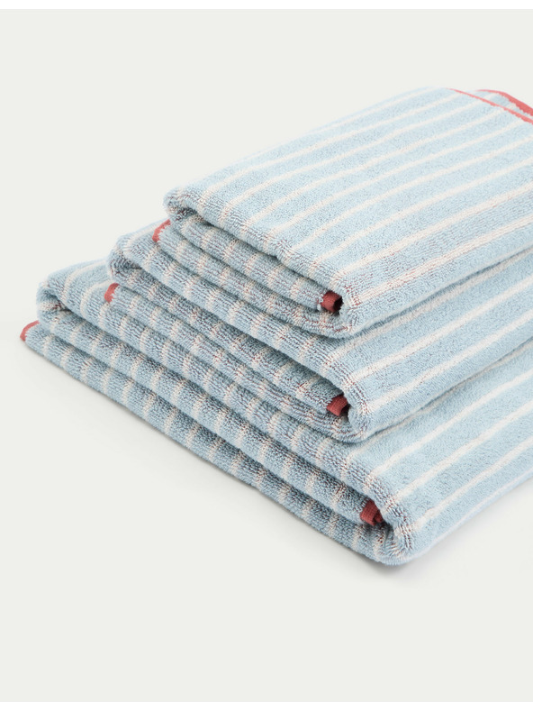 Marks & Spencer Райета хавлия от чист памук Marks & Spencer синя