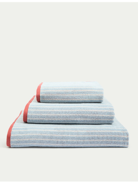 Marks & Spencer Райета хавлия от чист памук Marks & Spencer синя