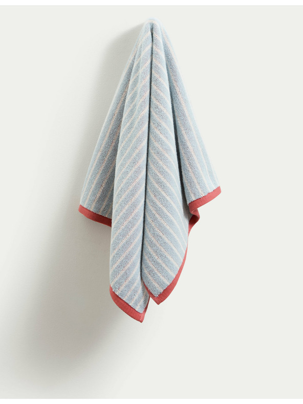 Marks & Spencer Райета хавлия от чист памук Marks & Spencer синя