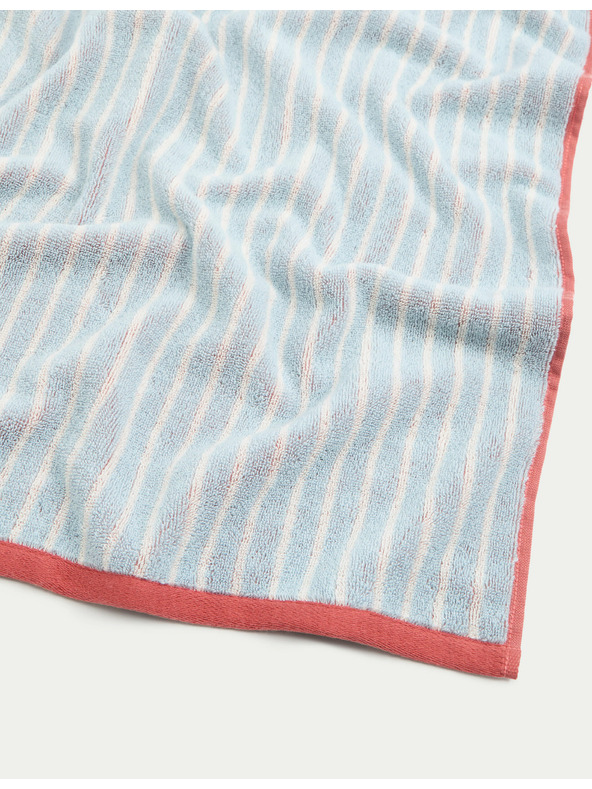 Marks & Spencer Райета хавлия от чист памук Marks & Spencer синя