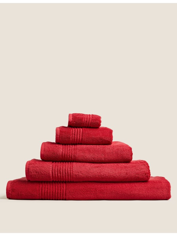 Marks & Spencer Луксозна хавлия от египетски памук Marks & Spencer червена