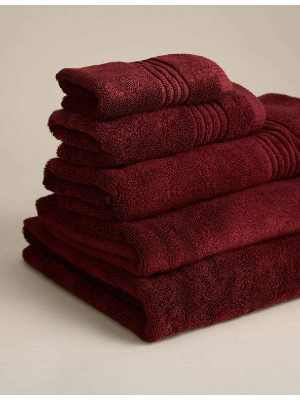 Marks & Spencer Луксозна хавлия от египетски памук Marks & Spencer червена