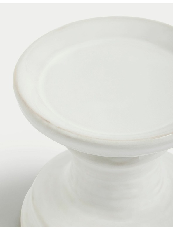 Marks & Spencer Керамичен свещник Marks & Spencer бяла