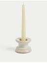 Marks & Spencer Керамична поставка за свещ и чаена свещ Marks & Spencer бяла