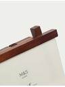 Marks & Spencer Дървена права фото рамка, 10 × 15 см Marks & Spencer бежова