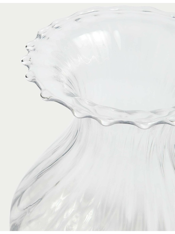 Marks & Spencer Стъклена ваза с букет Marks & Spencer бежова