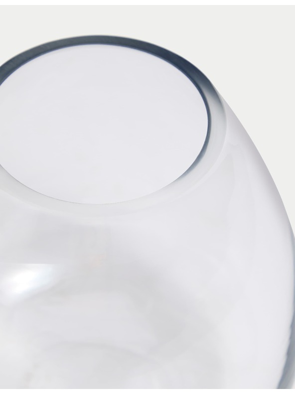 Marks & Spencer Малка стъклена ваза във формата на сълза Marks & Spencer бежова