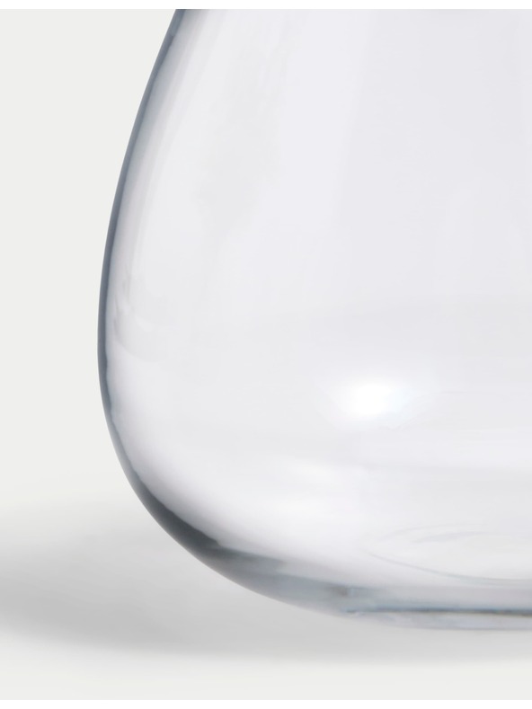 Marks & Spencer Малка стъклена ваза във формата на сълза Marks & Spencer бежова