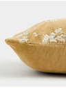 Marks & Spencer Кадифена възглавница с бродирани черешови цветове Marks & Spencer златиста