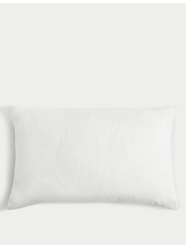 Marks & Spencer Възглавка от ленена смес с цветен бродиран десен Marks & Spencer златиста