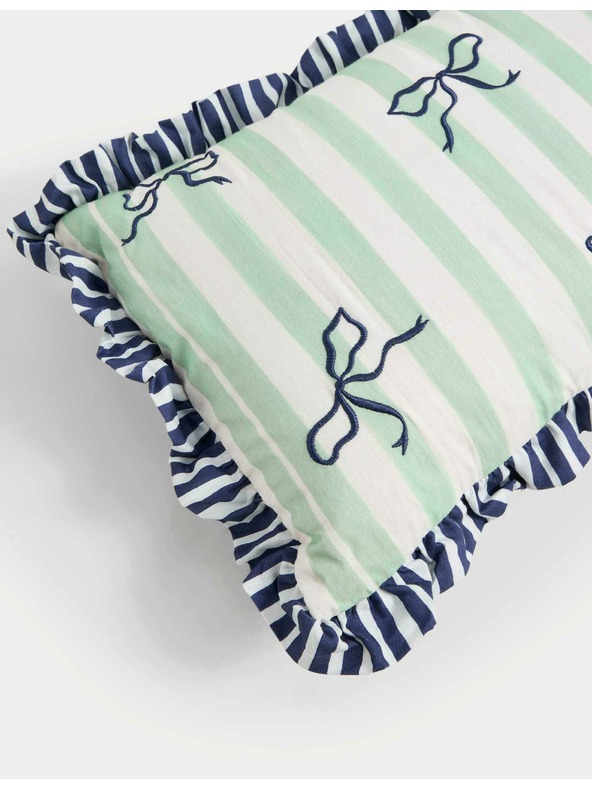 Marks & Spencer Възглавница за глава с ленти, с висок дял памук Marks & Spencer зелена