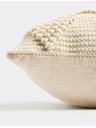 Marks & Spencer Възглавница от чист памук с бродерия и геометричен десен Marks & Spencer сметанова