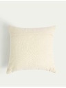 Marks & Spencer Възглавница от чист памук с бродерия и геометричен десен Marks & Spencer сметанова