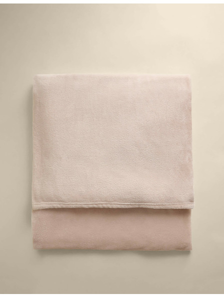 Marks & Spencer Полар плед Marks & Spencer сметанова