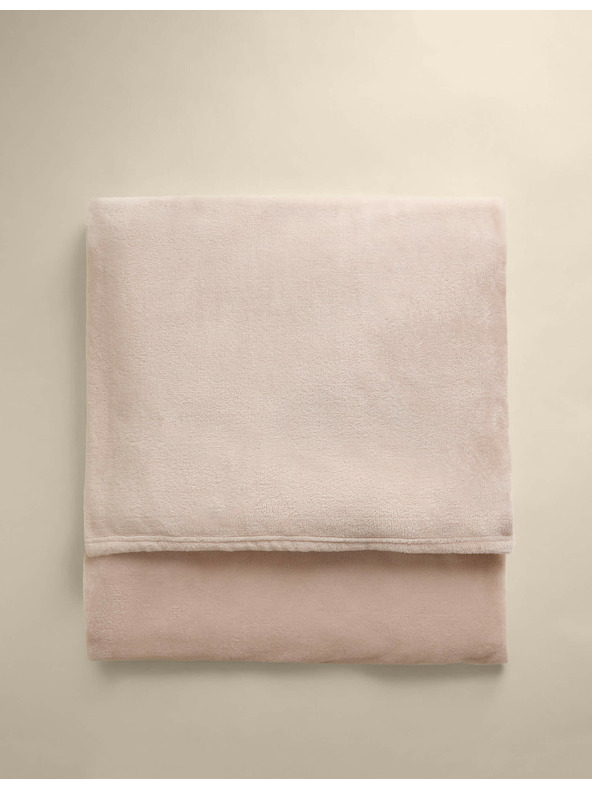 Marks & Spencer Полар плед Marks & Spencer сметанова