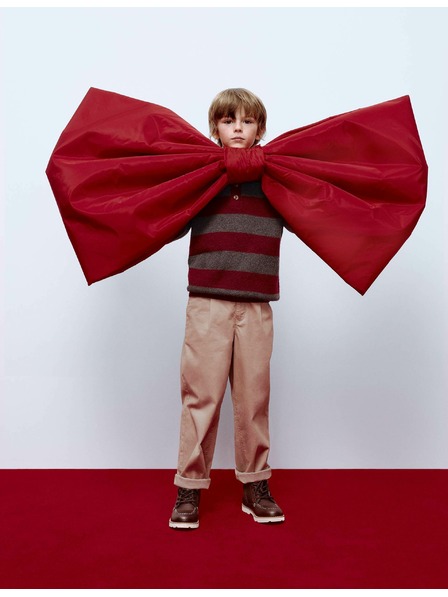 Marks & Spencer Плисирани chino панталони с високо съдържание на памук (6-16 години) Marks & Spencer бежова