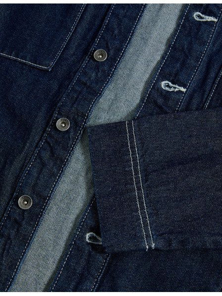 Marks & Spencer Дънкова риза, от чист памук (6–16 години) Marks & Spencer тъмносиня