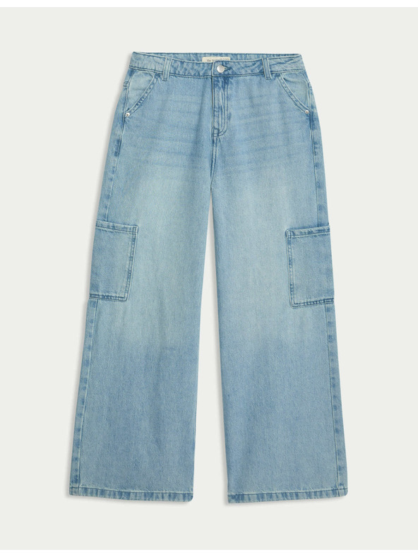 Marks & Spencer Карго дънки с широки крачоли (6–16 години) Marks & Spencer тъмносиня