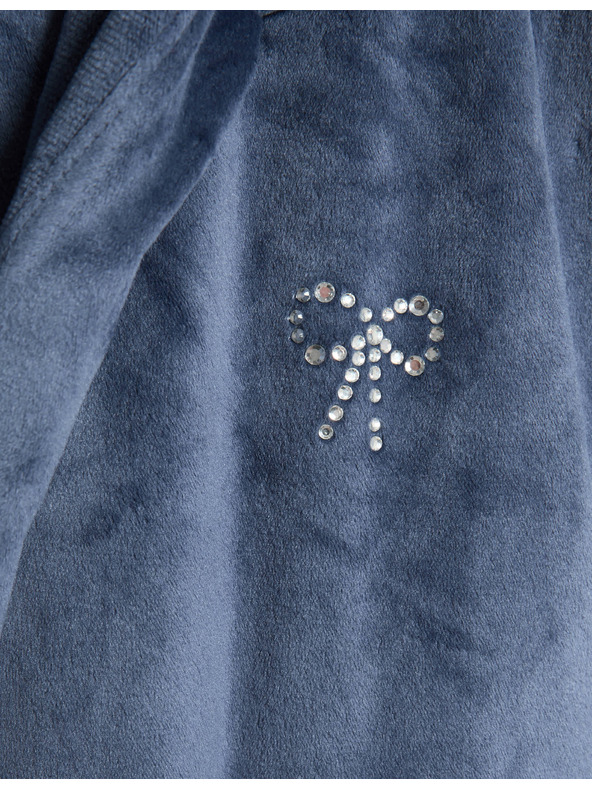 Marks & Spencer Кадифен халат с качулка (6-16 години) Marks & Spencer многоцветна