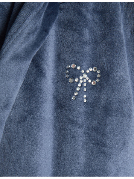 Marks & Spencer Кадифен халат с качулка (6-16 години) Marks & Spencer многоцветна